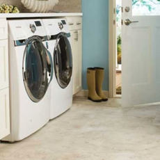 Laundry room flooring | Cherry City Interiors