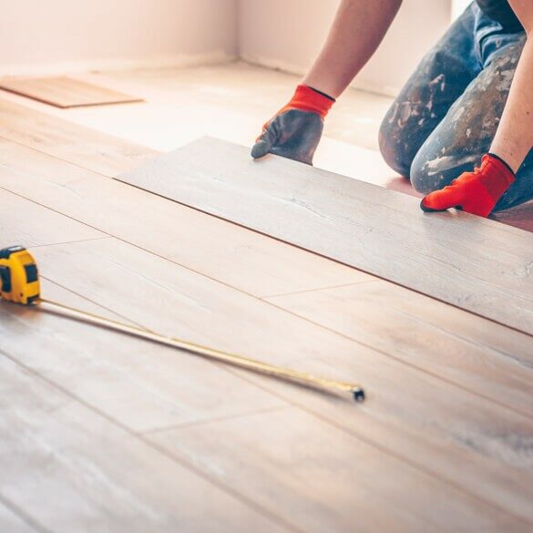 Hardwood installation | Cherry City Interiors